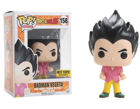 Funko POP! Animation: Dragon Ball Z #158 HOT TOPIC Badman Vegeta + PROTECTOR