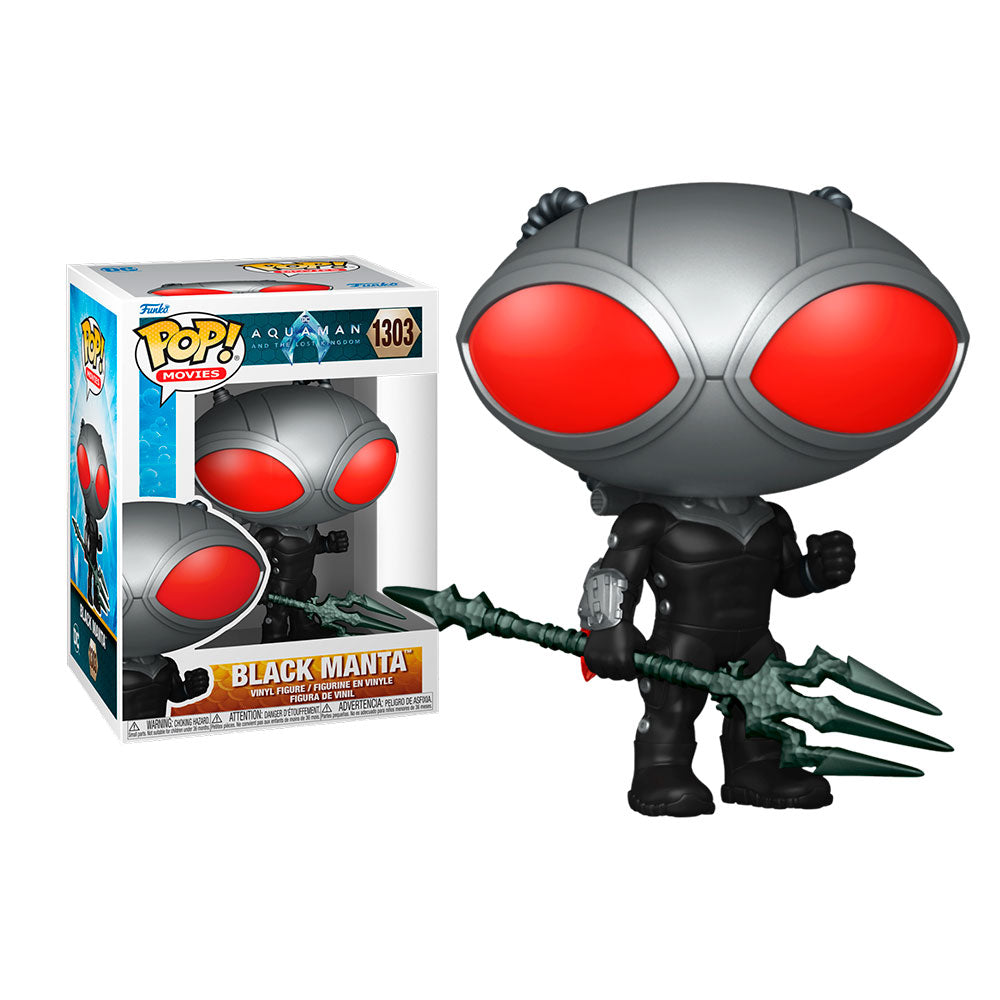 Funko POP! Movies: Aquaman DC -Black Manta #1303 + Protector!