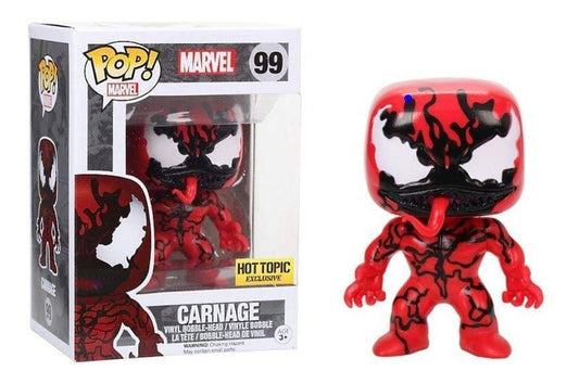 Funko POP! Marvel #99 - Carnage Hot Topic Exclusive + PROTECTOR!