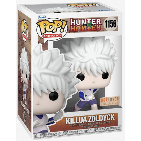 Funko POP! Animation: Hunter x Hunter Killua Zoldyck Box lunch Exclusive #1156 + PROTECTOR!