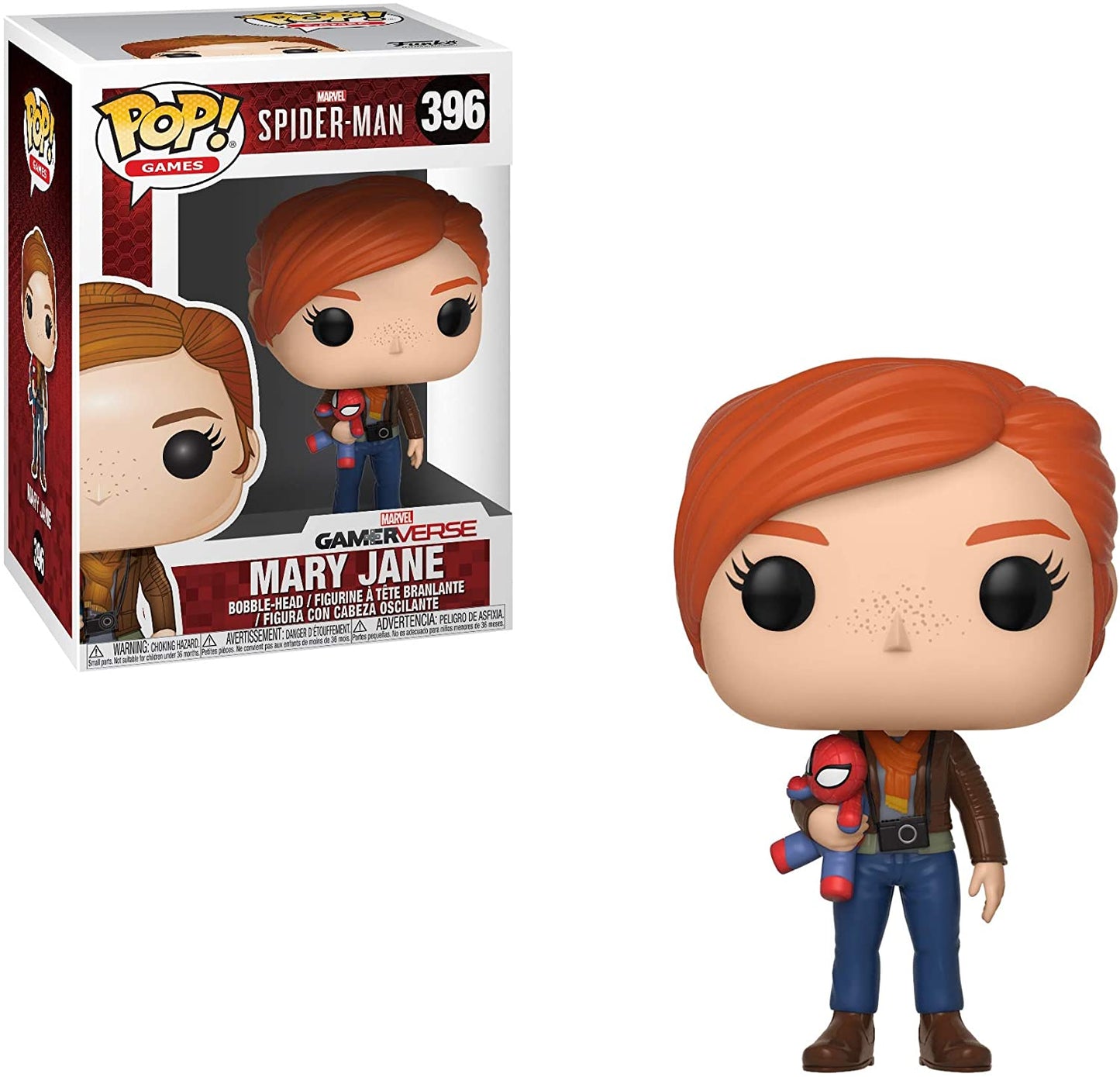 Funko POP! Marvel Game Verse - Spider Man - Mary Jane #396 + PROTECTOR!