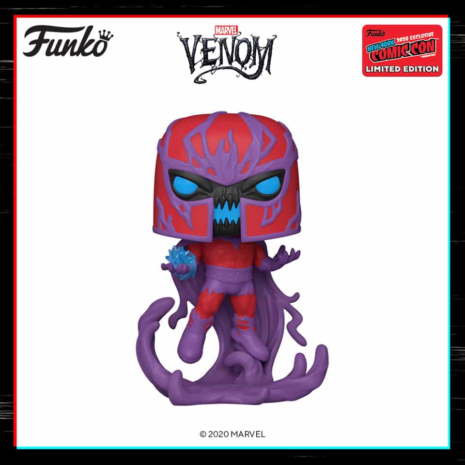 Funko POP! Marvel: Venom #683 - Venomized Magneto OFFICAL STICKER #683 + PROTECTOR!