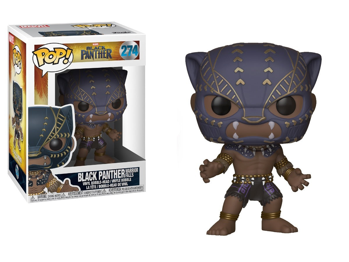 Funko POP! Marvel: Black Panther #274 - Black Panther Warrior Falls + PROTECTOR!