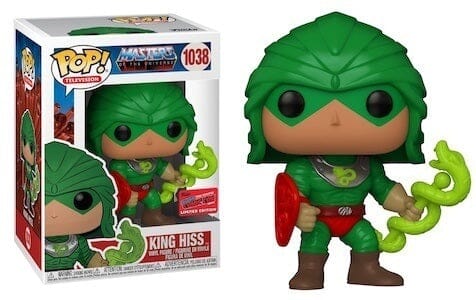 Funko POP! Television: Masters Of The Universe #1038 - King Hiss OFFICIAL STICKER + PROTECTOR!