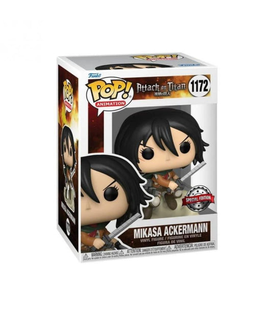 Funko POP! Animation: Attack On Titan - Mikasa Ackermann Special Edition 1172 + PROTECTOR!