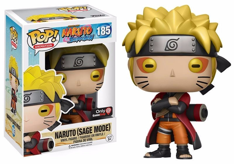 Funko POP! Animation: Naruto Shippuden - #185 Naruto Sage Mode Gamestop Exclusive + PROTECTOR!