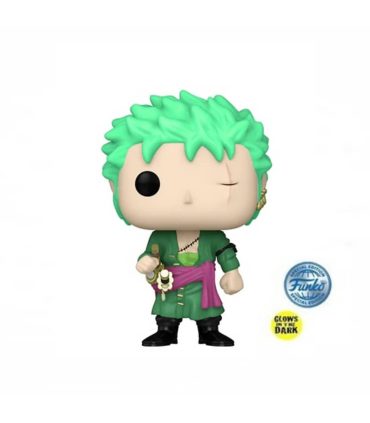 Funko POP! Animation: One Piece - Roronoa Zoro  GITD Special Edition #327 + PROTECTOR!