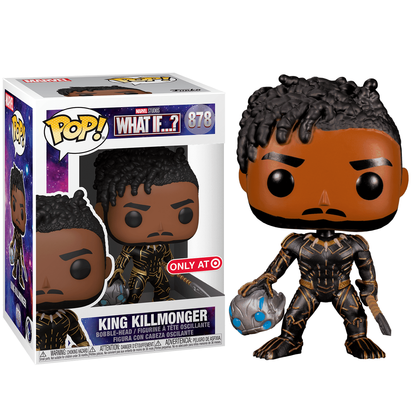 Funko POP! What If...? Marvel #878 - King Killmonger Target EXCLUSIVE + PROTECTOR!