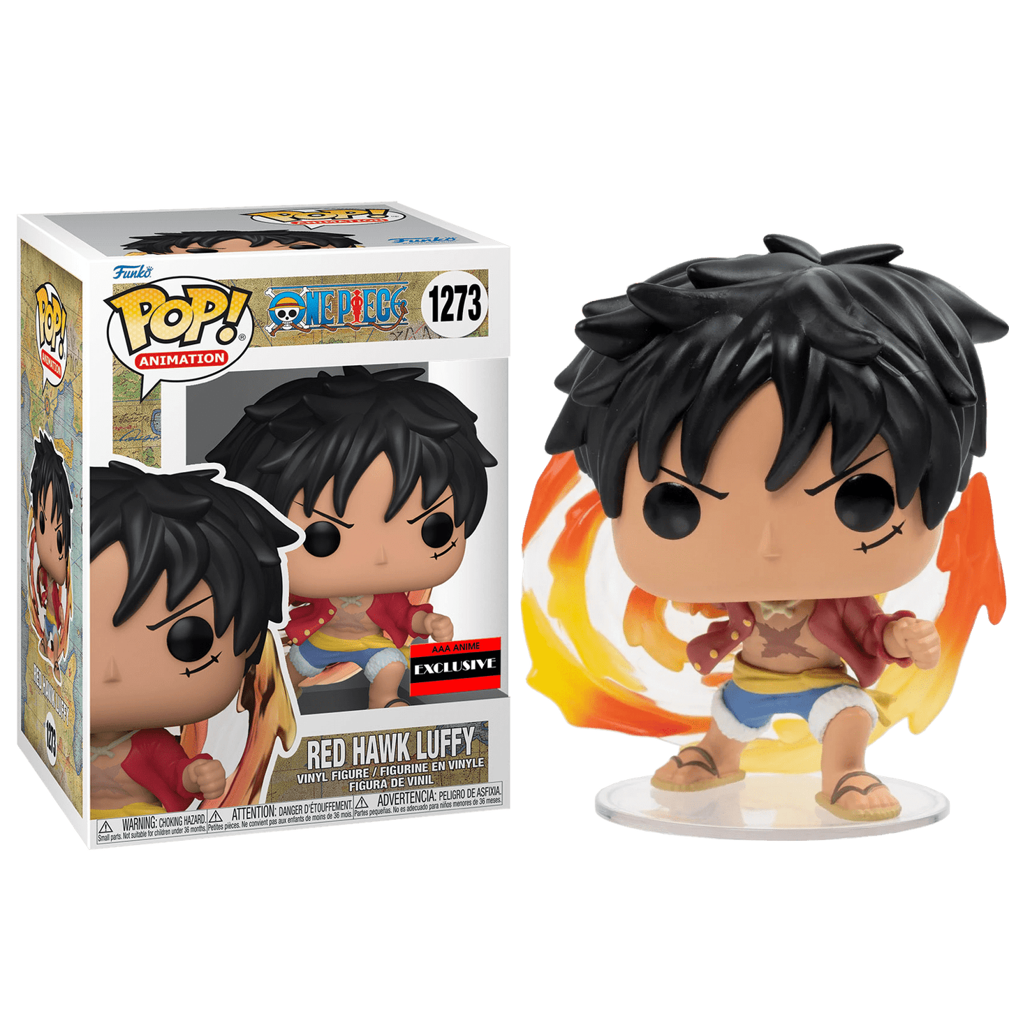 Funko POP! Animation: One Piece - Red Hawk Luffy #1273  AAA anime exclsuive + PROTECTOR!