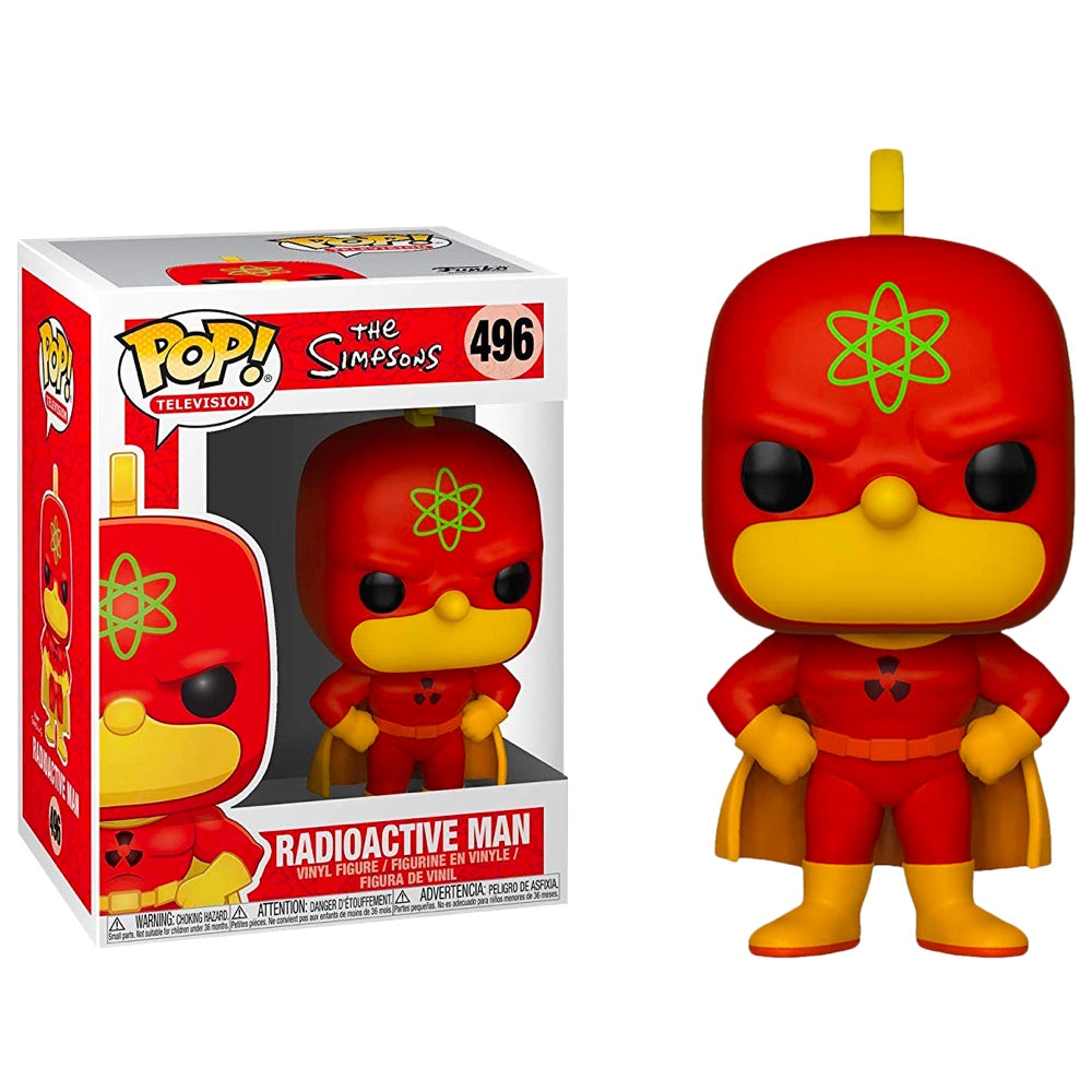 Funko POP! Television - The Simpsons - Radioactive man #496 + PROTECTOR! (box stain at top)