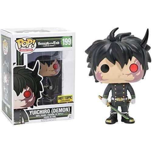 Funko POP! Seraph of the End Vampire Reign 199 Yuichiro (demon) Hot Topic Exclusive + PROTECTOR!