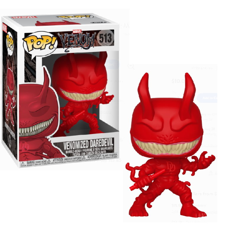 Funko POP! Marvel: Venom #513 - Venomized DAREDEVIL + PROTECTOR!