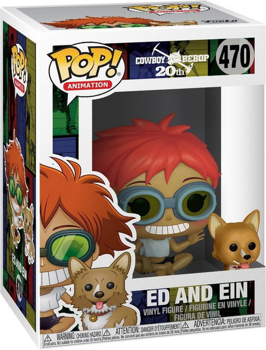 Funko POP! Animation: Cowboy Bebop #470 - Ed And Ein + PROTECTOR!