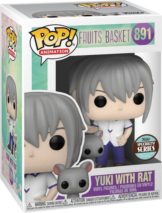 Funko POP! Fruits Basket 891 Yuki With Rat Specialty Series + PROTECTOR!