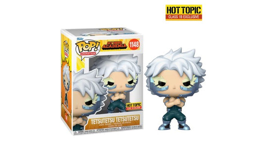 Funko POP! Animation: My Hero Academia #1148 - Tetsutetsu Tetsutetsu  Hot topic class 1b exclusive + PROTECTOR!