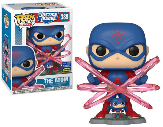 Funko POP! Heroes: Justice League #389 - The ATOM 2021 Wondrous Convention + PROTECTOR!