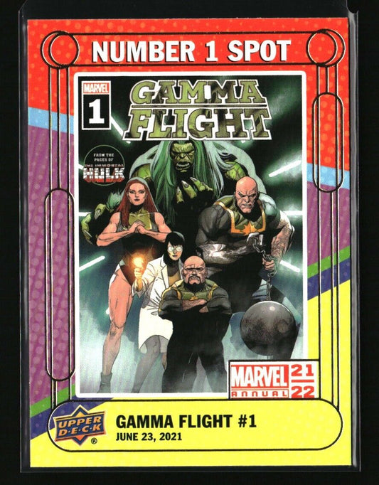 2021-22 MARVEL ANNUAL GAMMA FLIGHT #1 #N1S-22 NUMBER 1 SPOT