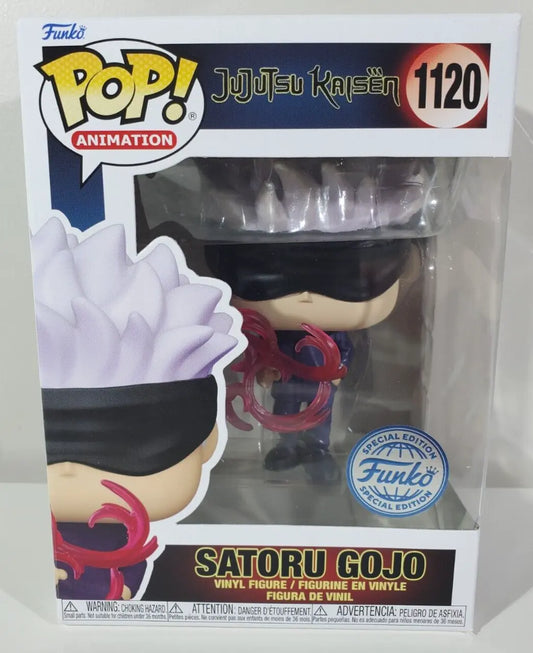 Funko PoP! JJK: Jujutsu Kaisen Satoru Gojo 1120 (Cursed Technique Reversal: Red) Funko Special Edition + PoP Protector