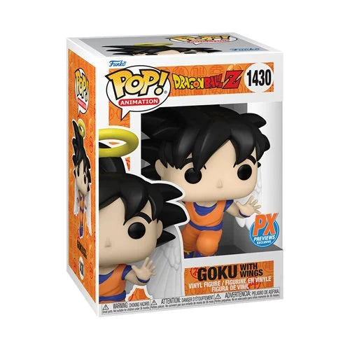 Preorder Dragon Ball Z Goku with Wings Funko Pop! Vinyl Figure #1430 - Previews Exclusive GUARANTEED CHASE AND COMMON SET