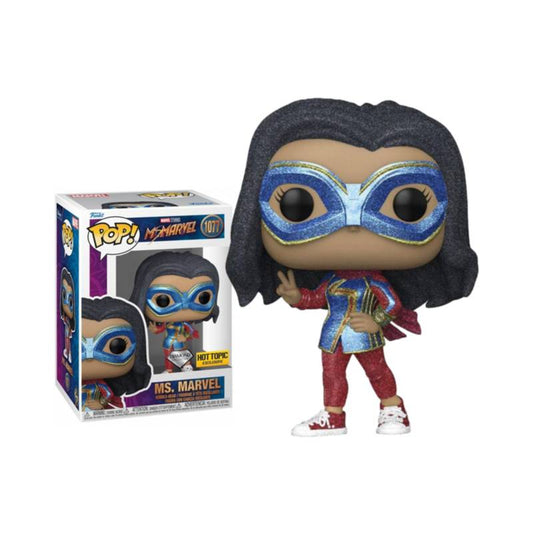 Funko POP! Marvel #1077 - Ms. Marvel Hot Topic Diamond Exclusive + PROTECTOR!