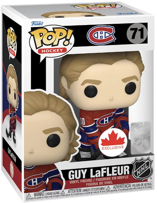 Funko Pop! Hockey NHL Montreal Canadiens Guy LaFleur 71 Canada Exclusive + Free Protector