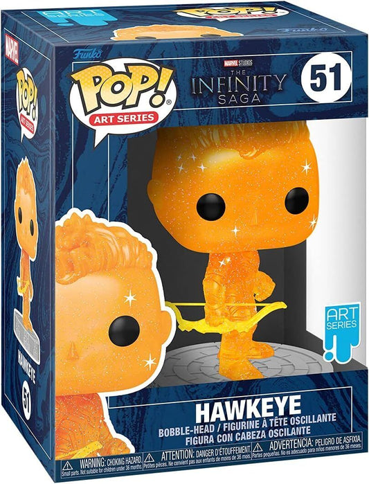 51 Funko Pop! Artist Series: Marvel Infinity Saga - Hawkeye Vinyl Figure with hardstack protector