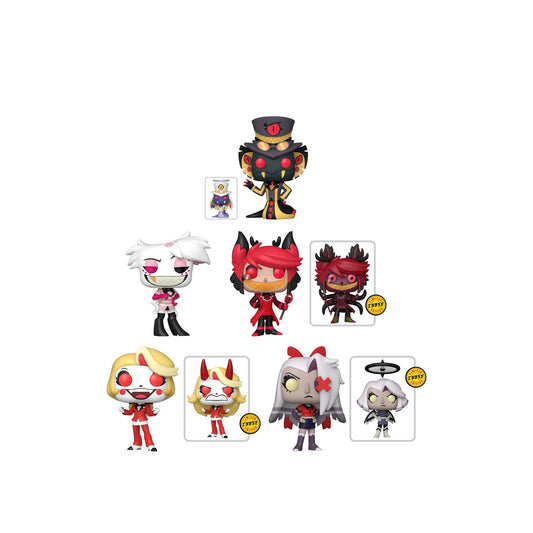 (PRE-ORDER) Hazbin Hotel set of 9 Funko PoPS Includes all Chases + Regulars and Specialty PoPS + Pop Protector