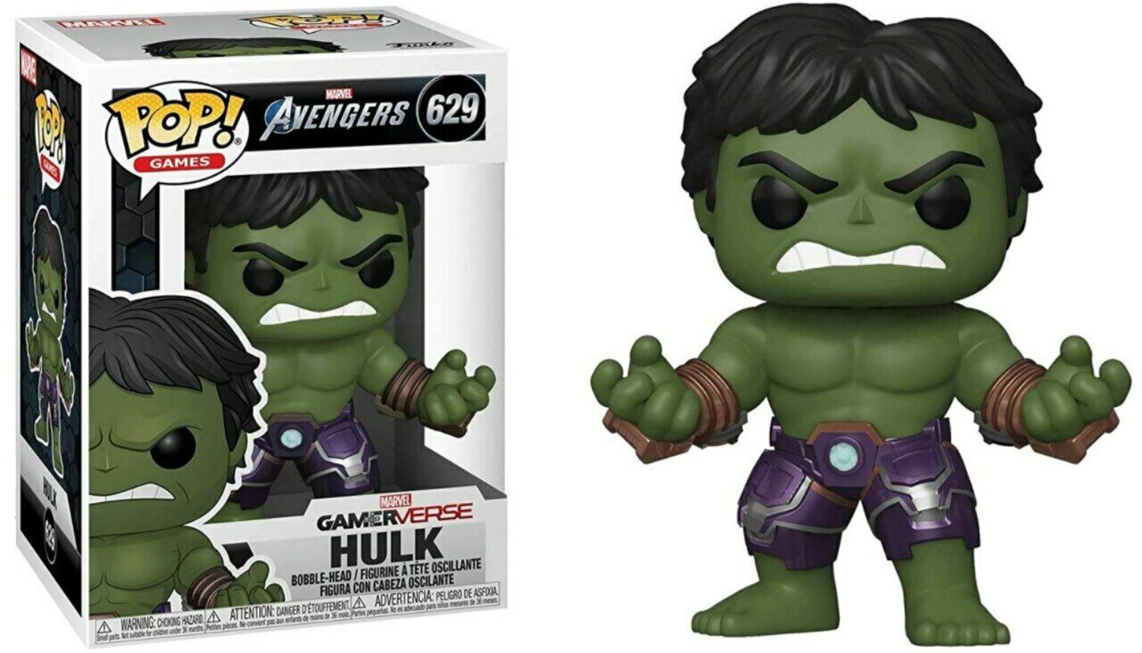 Funko Pop! Games: Marvel's Avengers Game - Hulk (#629) + PoP Protector