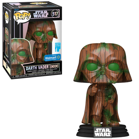 Funko Pop! Star Wars Darth Vader (Endor) 517 Walmart Exclusive Art Series + Free Hardstack Protector