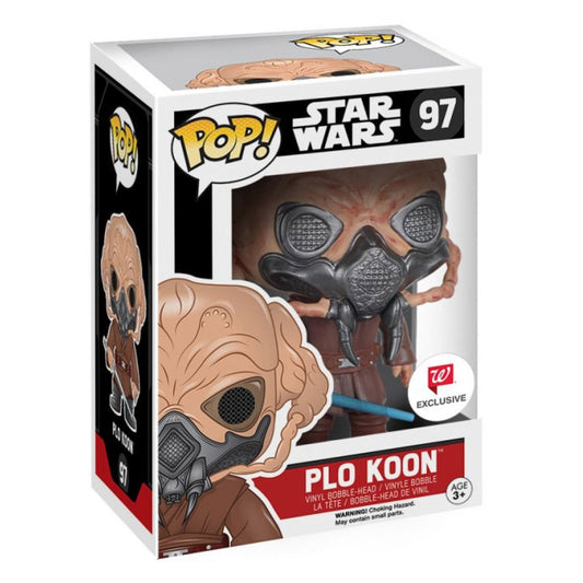 Funko Pop! Star Wars Plo Koon 97 Walgreens Exclusive + Free Protector (VAULTED) (box ware)