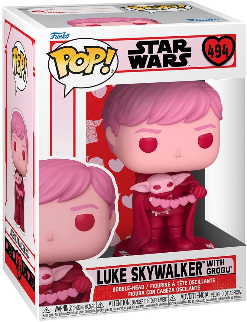 Funko Pop! Star Wars Luke Skywalker with Grogu 494 + Free Protector