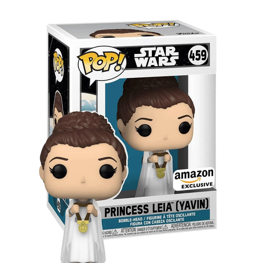Funko Pop! Star Wars Princess Leia (Yavin) 459 Amazon Exclusive + Free Protector