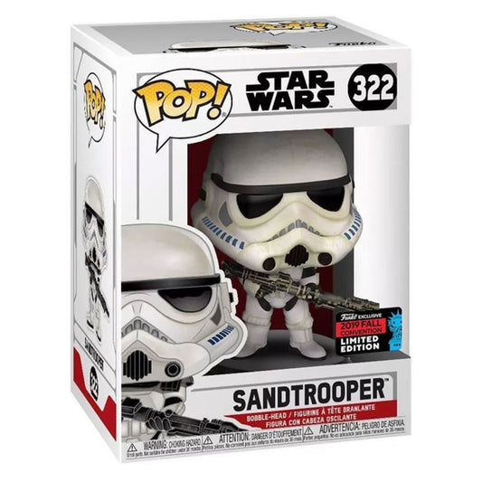 Funko Pop! Star Wars Sandtrooper 322 2019 Fall Convention Exclusive + Free Protector