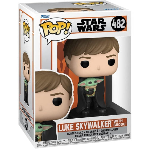 Funko Pop! Star Wars Luke Skywalker with Grogu 482  + Free Protector