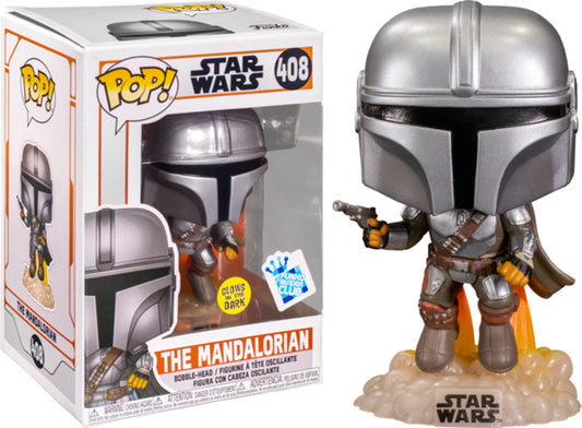 Funko Pop! Star Wars The Mandalorian 408 Glows in the Dark Funko Insider Club Exclusive + Free Protector