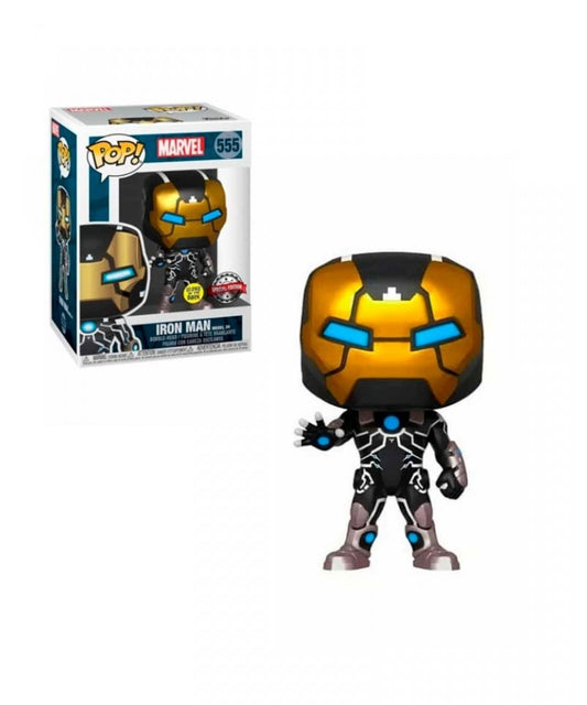 Funko POP! Marvel - Iron man model 39 GITD Special Edition #555 + PROTECTOR!