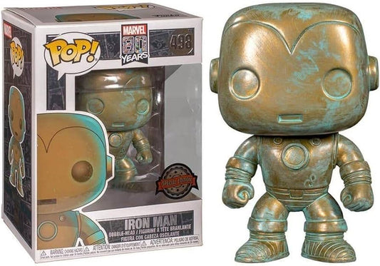 Funko POP! Marvel 80 Years - Iron Man [Patina] # 498 - Special Edition (VAULTED) + Free Protector