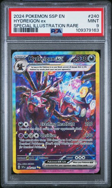 2024 POKEMON SSP EN-SURGING SPARKS #240 HYDREIGON ex SPECIAL ILLUSTRATION RARE