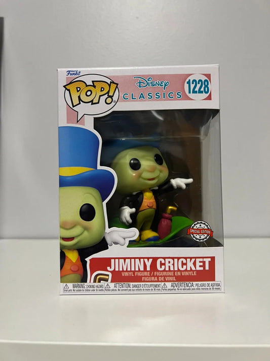 Funko Pop! Disney Classics Jiminy Cricket #1228 Special Edition + PoP Protector