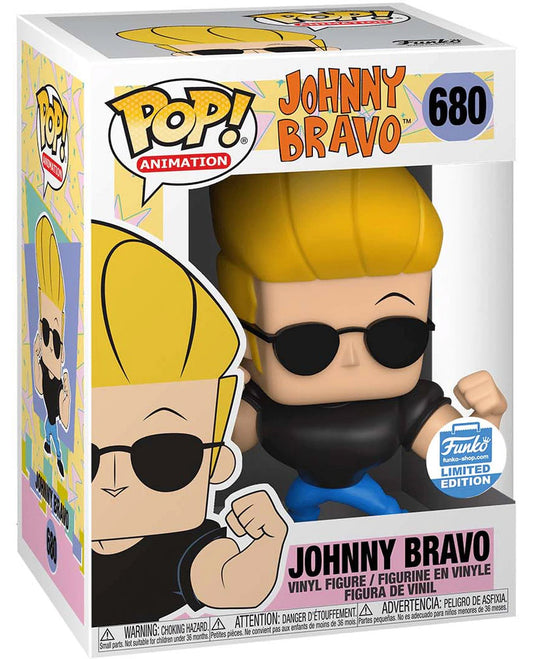 Funko POP! Animation: Johnny Bravo #680 - Johnny Bravo Funko Shop Limited Edition + Hardstack
