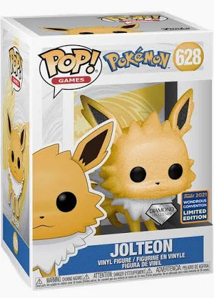 POP! GAMES Funko PoP Jolteon Diamond 2021 Wondrous LE (Shared) Exclusive 628 + Protector