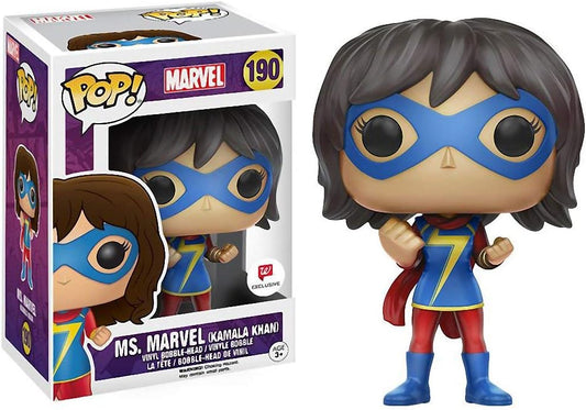 Funko Pop! Marvel - Ms. Marvel 190 (Kamala Khan) Walgreens Exclusive (VAULTED) + Free Protector