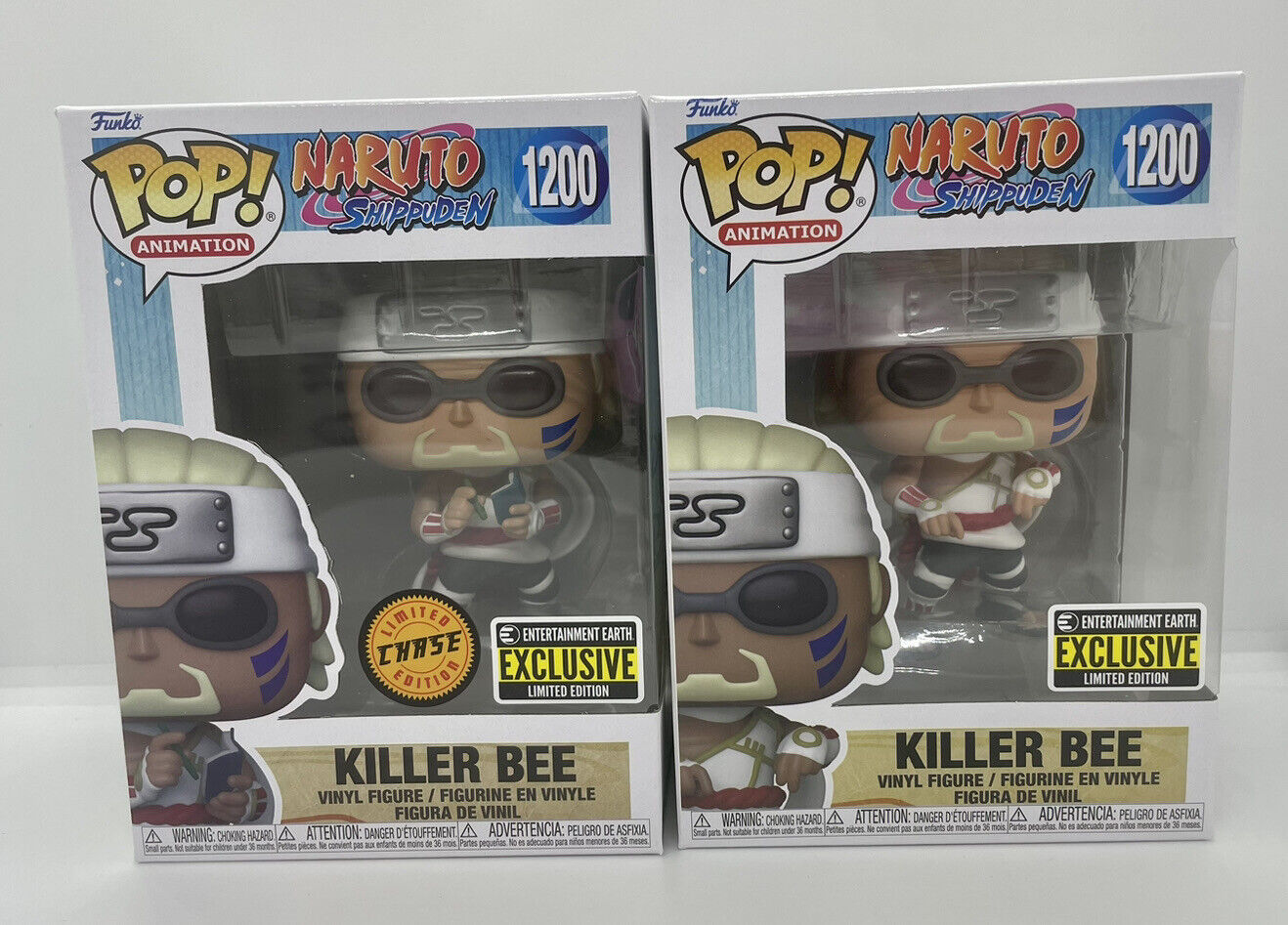Naruto Killer Bee Funko Pop CHASE COMES WITH FREE REGULAR AS WELL NEW Entertainment Earth Exclusive