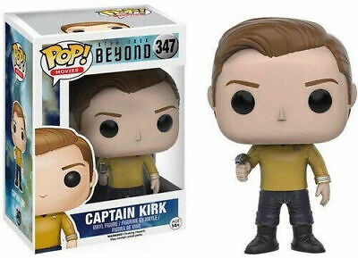 FUNKO POP MOVIES STAR TREK BEYOND #347 CAPTAIN KIRK VAULTED VINYL FIGURE + PoP Protector