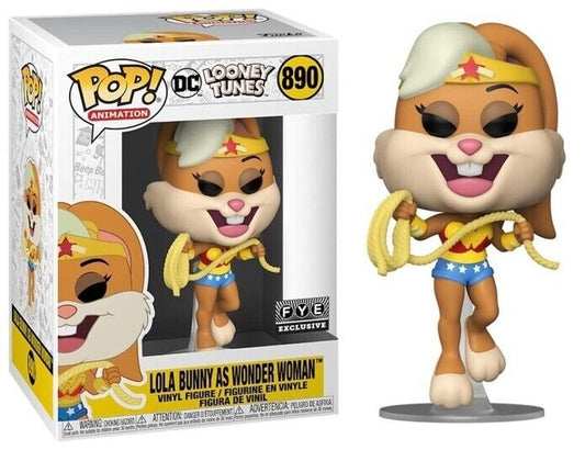 Funko Pop! DC x Looney Tunes - Lola Bunny As Wonder Woman #890 -FYE Exclusive + PoP Protector