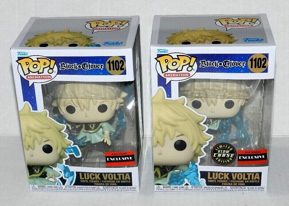 BLACK CLOVER: LUCK VOLTIA CHASE FUNKO POP! #1102 CHASE COMES WITH FREE REGULAR