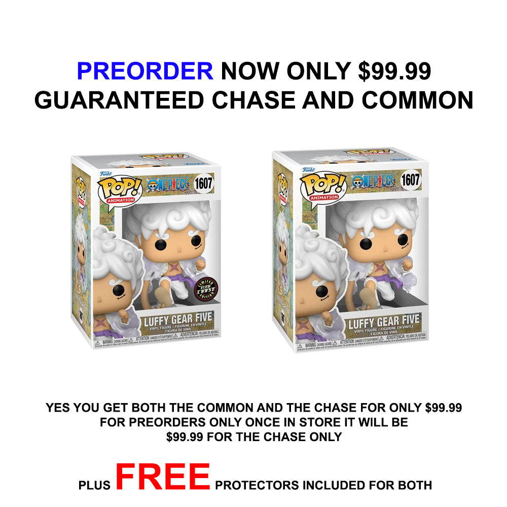 Preorder Gear 5 Luffy Funko POP! Chase bundle Guaranteed Chase and Common + PoP Protector