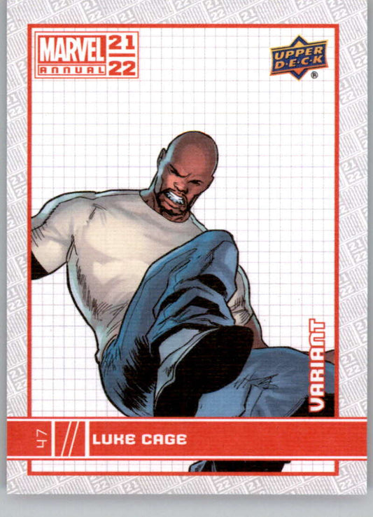 Luke Cage 2021-22 Marvel Annual Canvas Variant Parallel Card #47