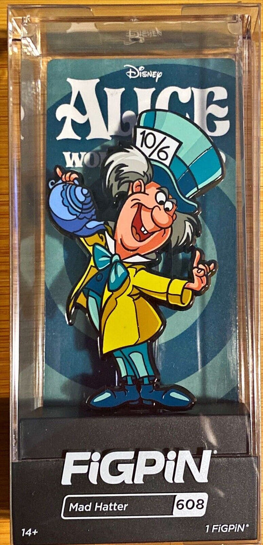 FiGPiN Alice in Wonderland Mad Hatter #608 (Limited Edition, Pin)