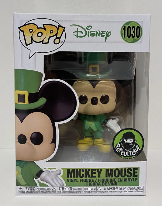 Disney Saint PATRICKS DAY Mickey Mouse (Lucky) Funko Pop Vinyl #1030 In Pop Protector